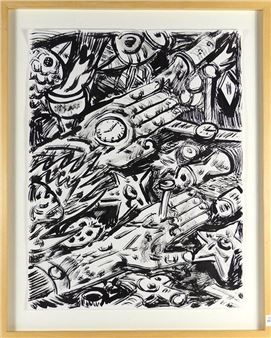 An original India ink drawing on paper - Kim Moodie