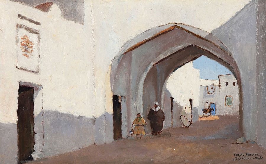 Carlos Abascal | An alley in Azemmour (1928) | MutualArt