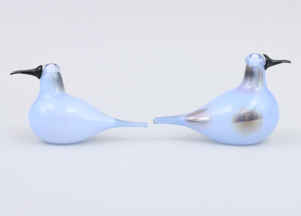 Artwork by Oiva Toikka, Collection of (8) Small Iittala Glass Birds, Made of Glass