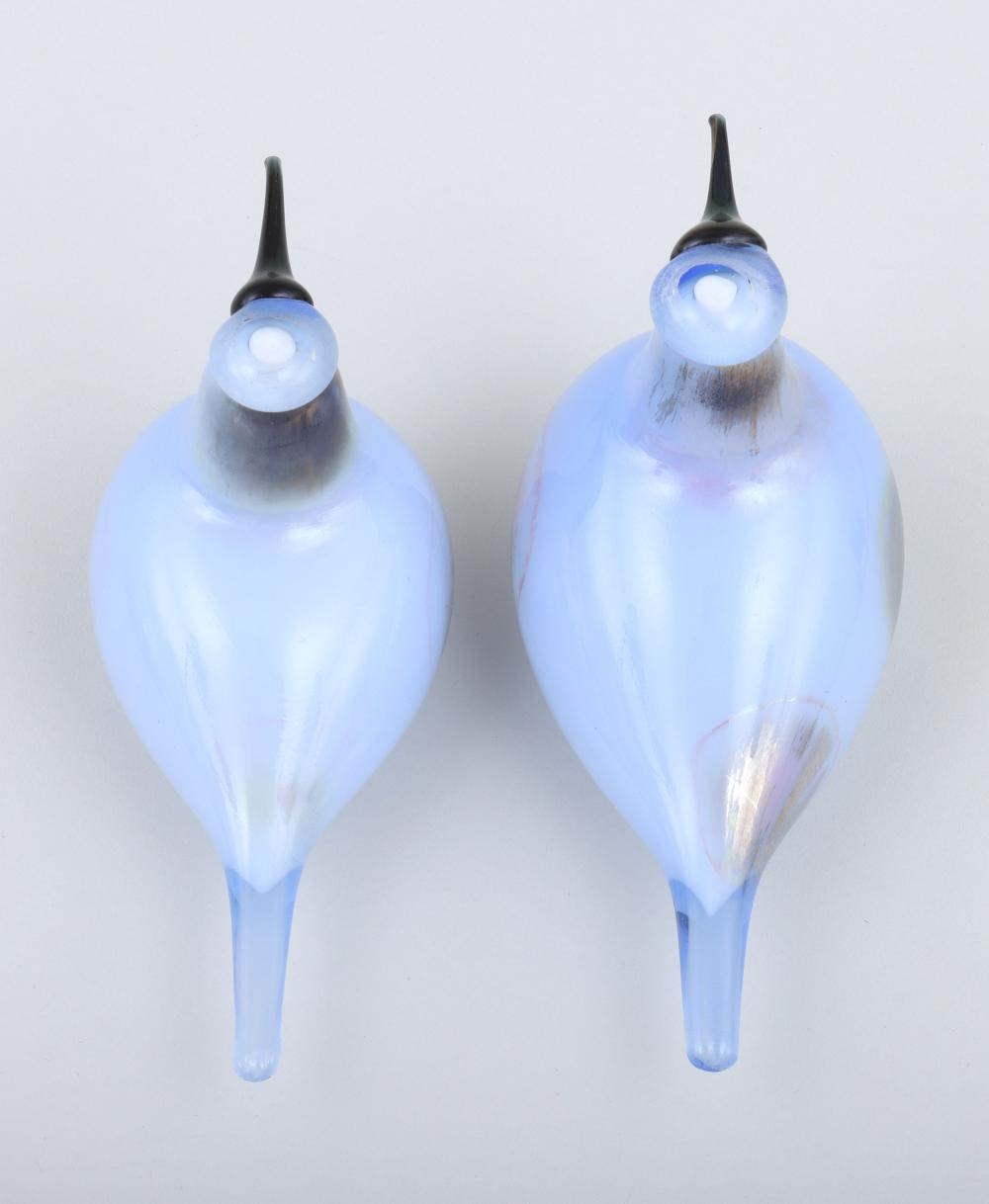 Artwork by Oiva Toikka, Collection of (8) Small Iittala Glass Birds, Made of Glass