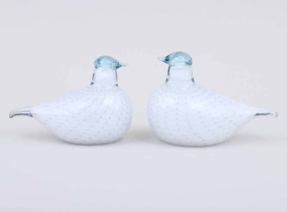 Artwork by Oiva Toikka, Collection of (8) Small Iittala Glass Birds, Made of Glass