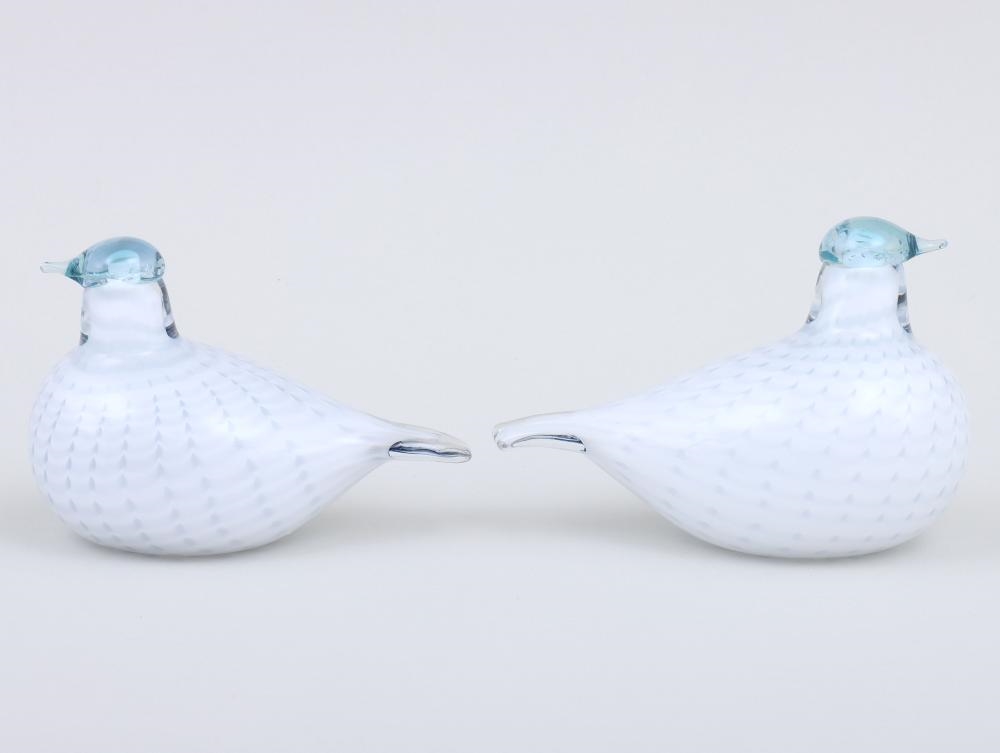 Artwork by Oiva Toikka, Collection of (8) Small Iittala Glass Birds, Made of Glass