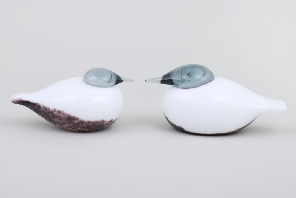 Artwork by Oiva Toikka, Collection of (8) Small Iittala Glass Birds, Made of Glass