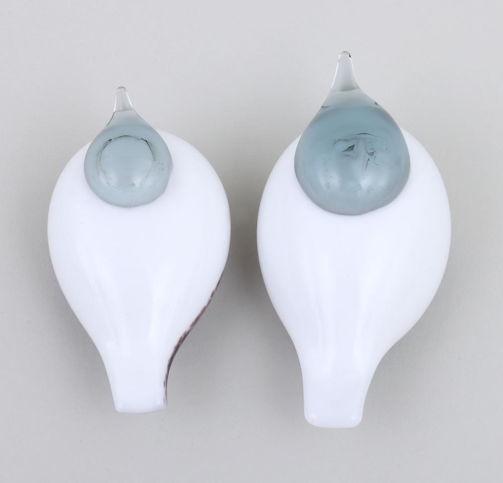 Artwork by Oiva Toikka, Collection of (8) Small Iittala Glass Birds, Made of Glass