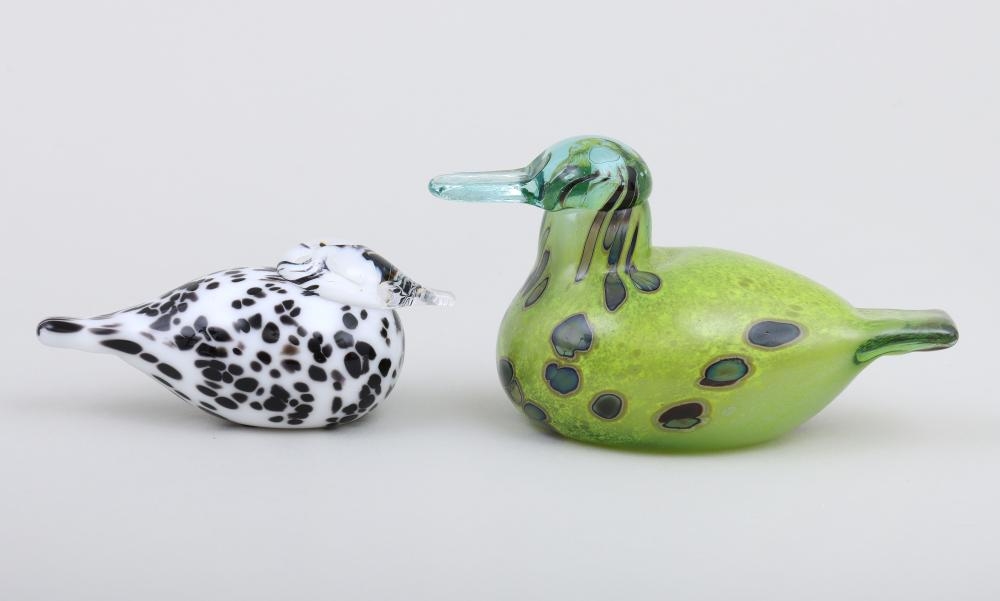Artwork by Oiva Toikka, Collection of (8) Small Iittala Glass Birds, Made of Glass