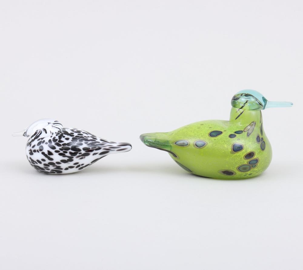 Artwork by Oiva Toikka, Collection of (8) Small Iittala Glass Birds, Made of Glass