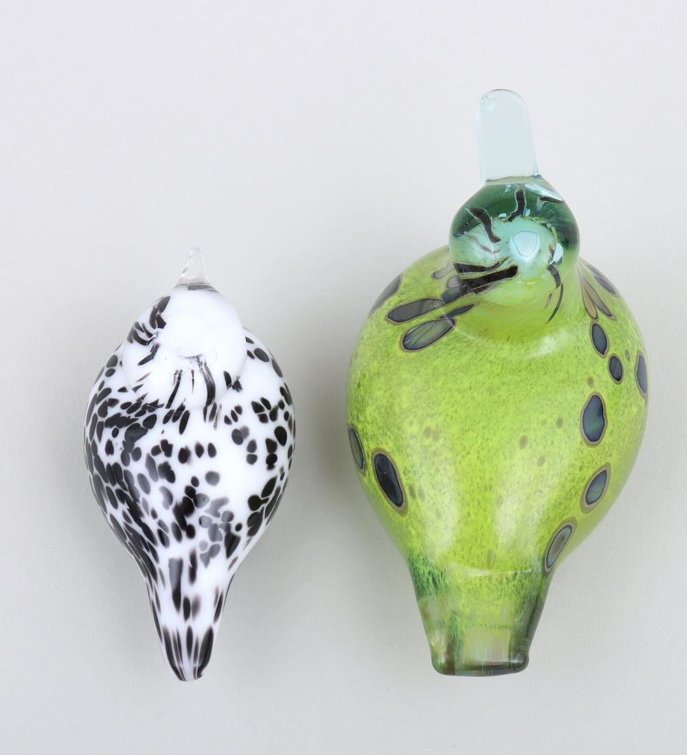 Artwork by Oiva Toikka, Collection of (8) Small Iittala Glass Birds, Made of Glass
