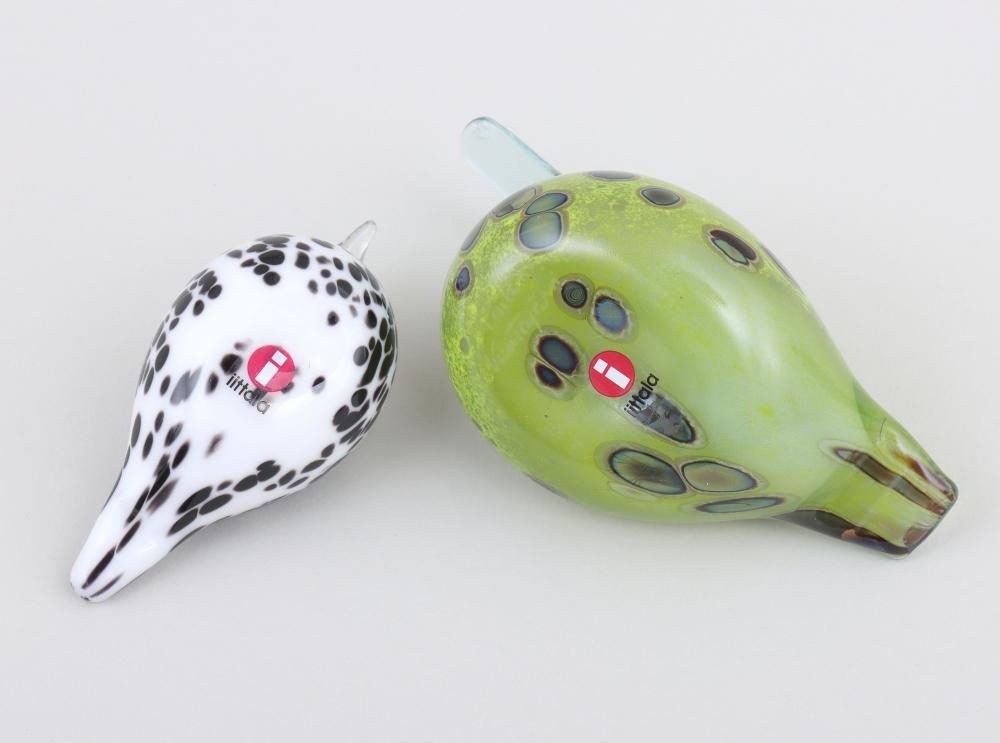 Artwork by Oiva Toikka, Collection of (8) Small Iittala Glass Birds, Made of Glass