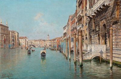 On the Grand Canal, Venice by Rafael Senet
