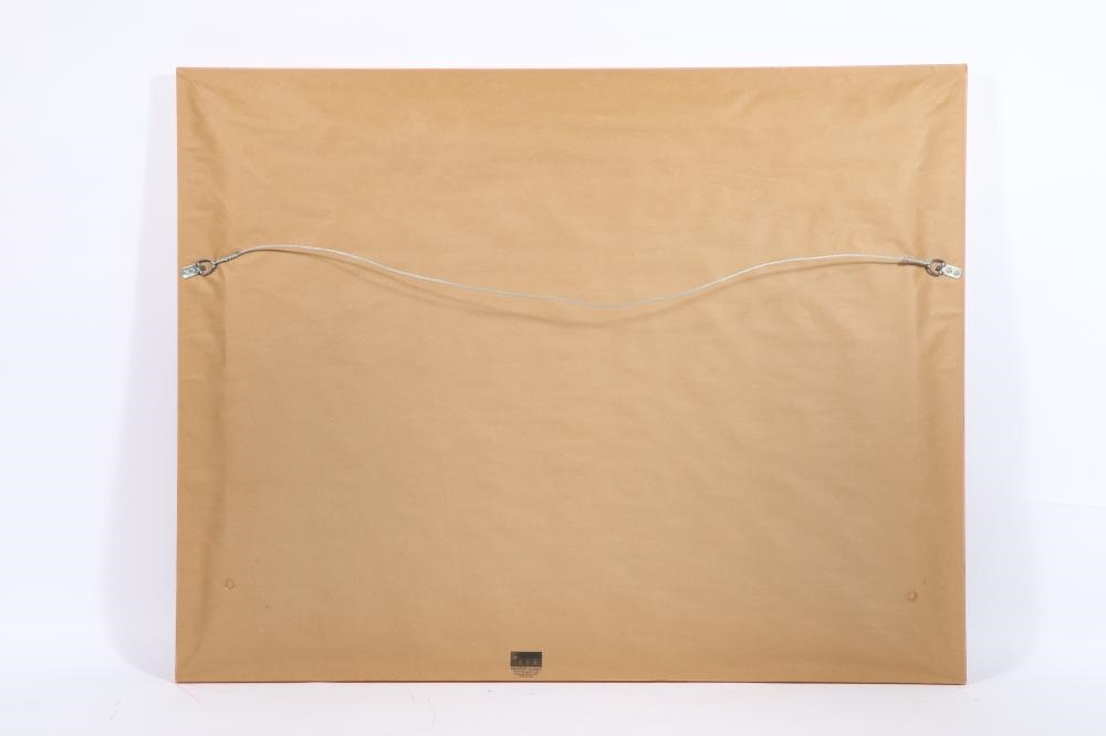 Artwork by C. Winterle Olson, large impressionistic street scene with garden, Made of watercolors, oil, acrylic, printmaking, collage, pen and ink