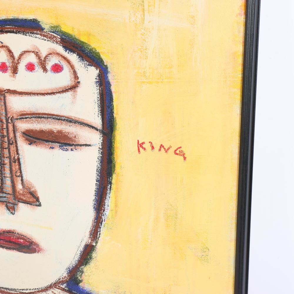 Artwork by Paul Andrew Wandless, Sun King as a Clown, Made of oil on canvas