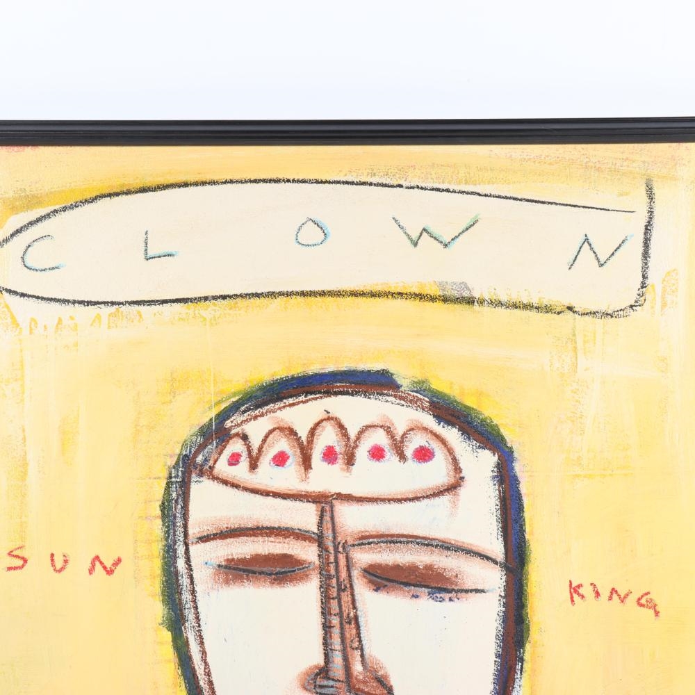 Artwork by Paul Andrew Wandless, Sun King as a Clown, Made of oil on canvas