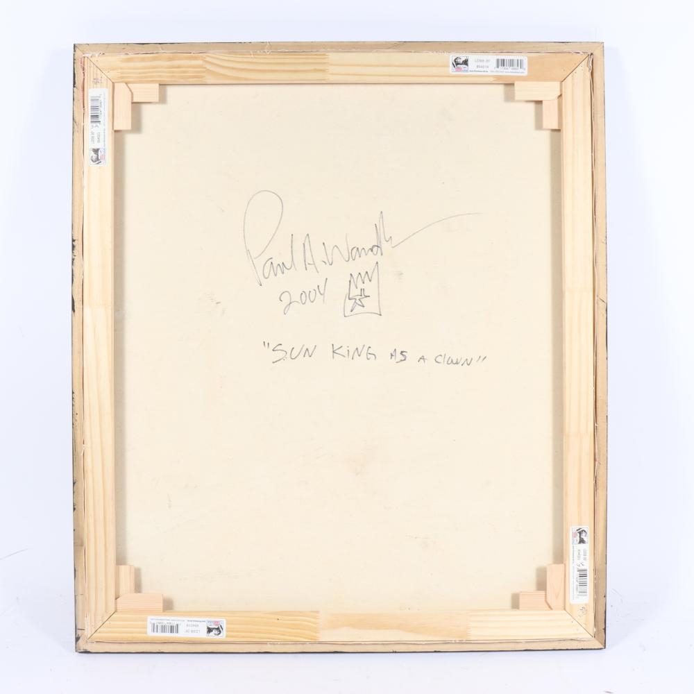 Artwork by Paul Andrew Wandless, Sun King as a Clown, Made of oil on canvas