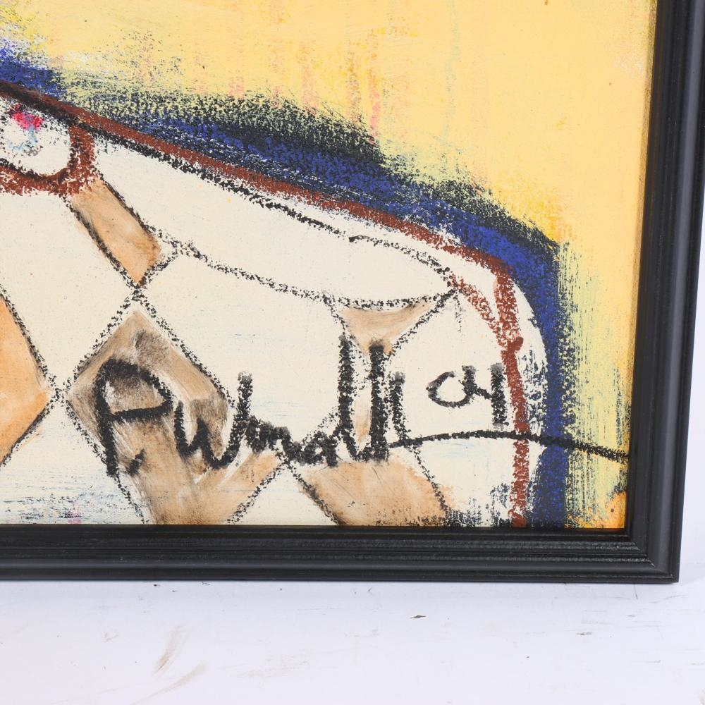 Artwork by Paul Andrew Wandless, Sun King as a Clown, Made of oil on canvas