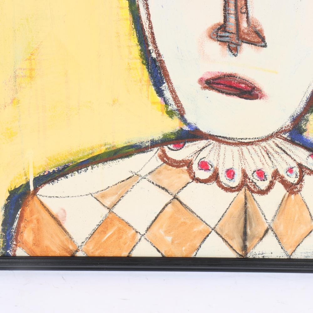 Artwork by Paul Andrew Wandless, Sun King as a Clown, Made of oil on canvas