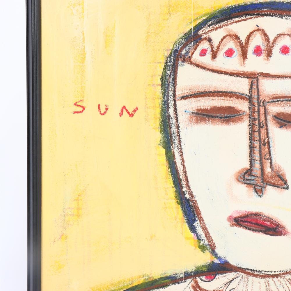 Artwork by Paul Andrew Wandless, Sun King as a Clown, Made of oil on canvas