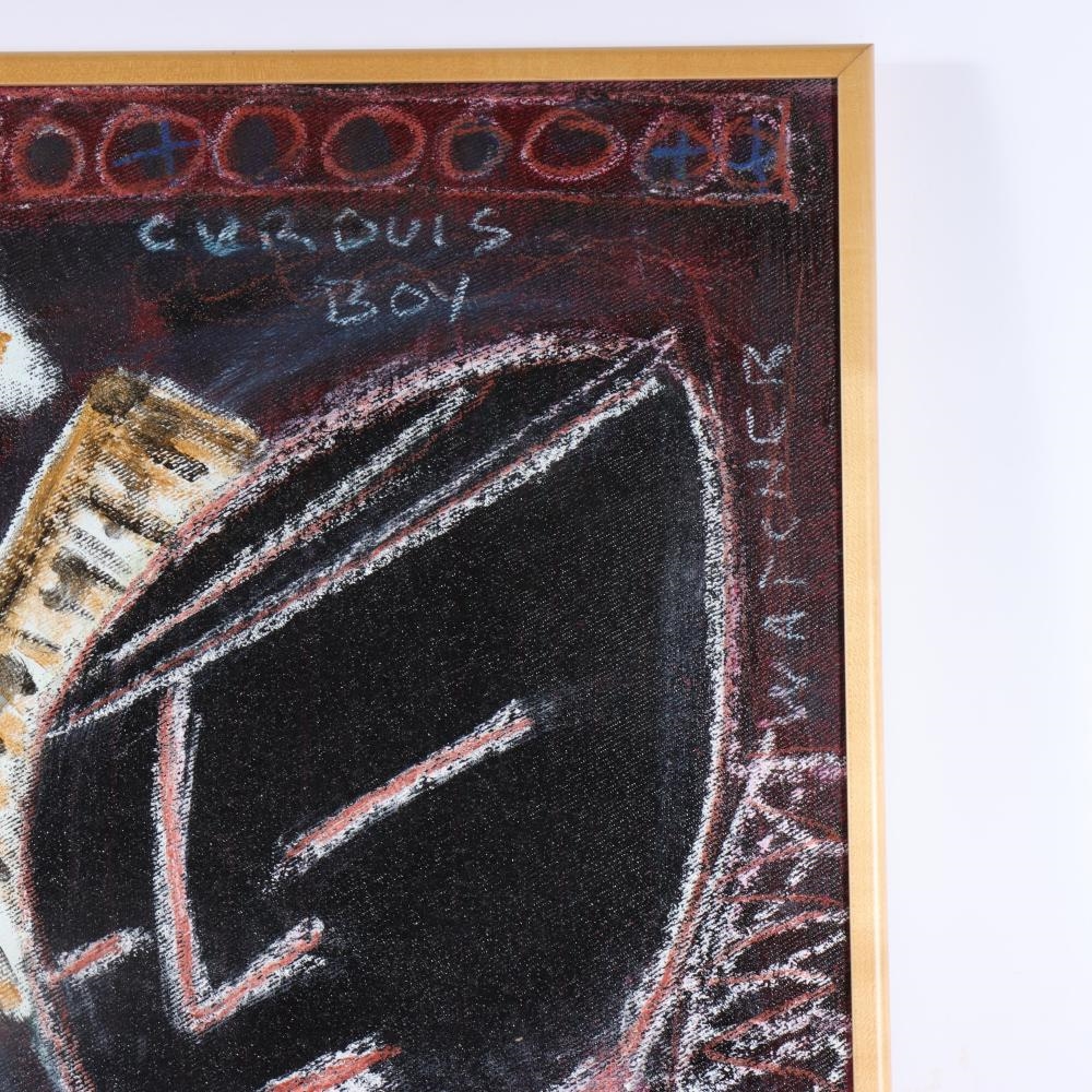 Artwork by Paul Andrew Wandless, Curious Boy, Strong Boy, Made of oil on canvas