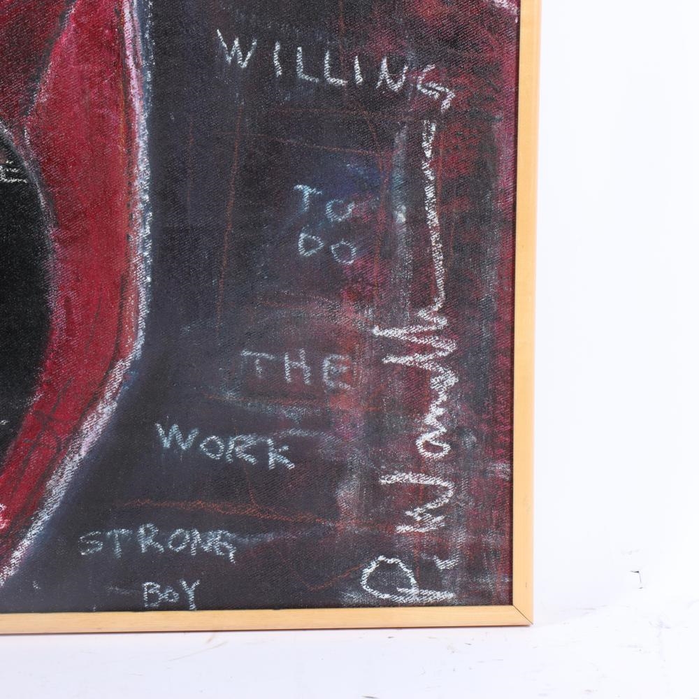 Artwork by Paul Andrew Wandless, Curious Boy, Strong Boy, Made of oil on canvas