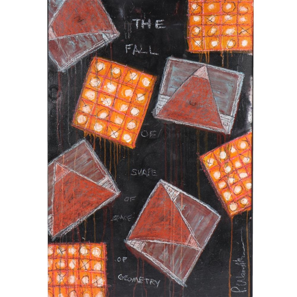 Artwork by Paul Andrew Wandless, The Fall of Geometry, 2003, Made of oil on canvas
