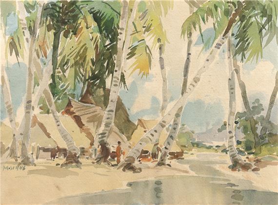 Kampung by Yong Mun Sen, 1946