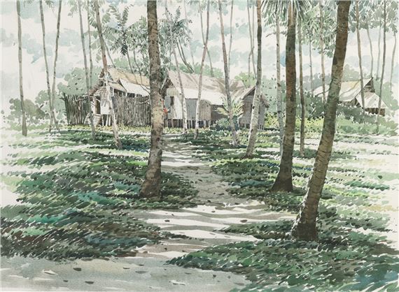 Kampung Scene - Yong Look Lam