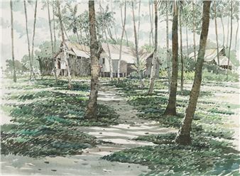 Kampung Scene - Yong Look Lam