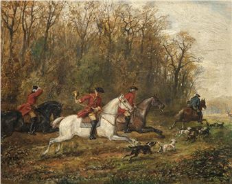 Hunting Scene 1880 - Peter Nicolai Arbo