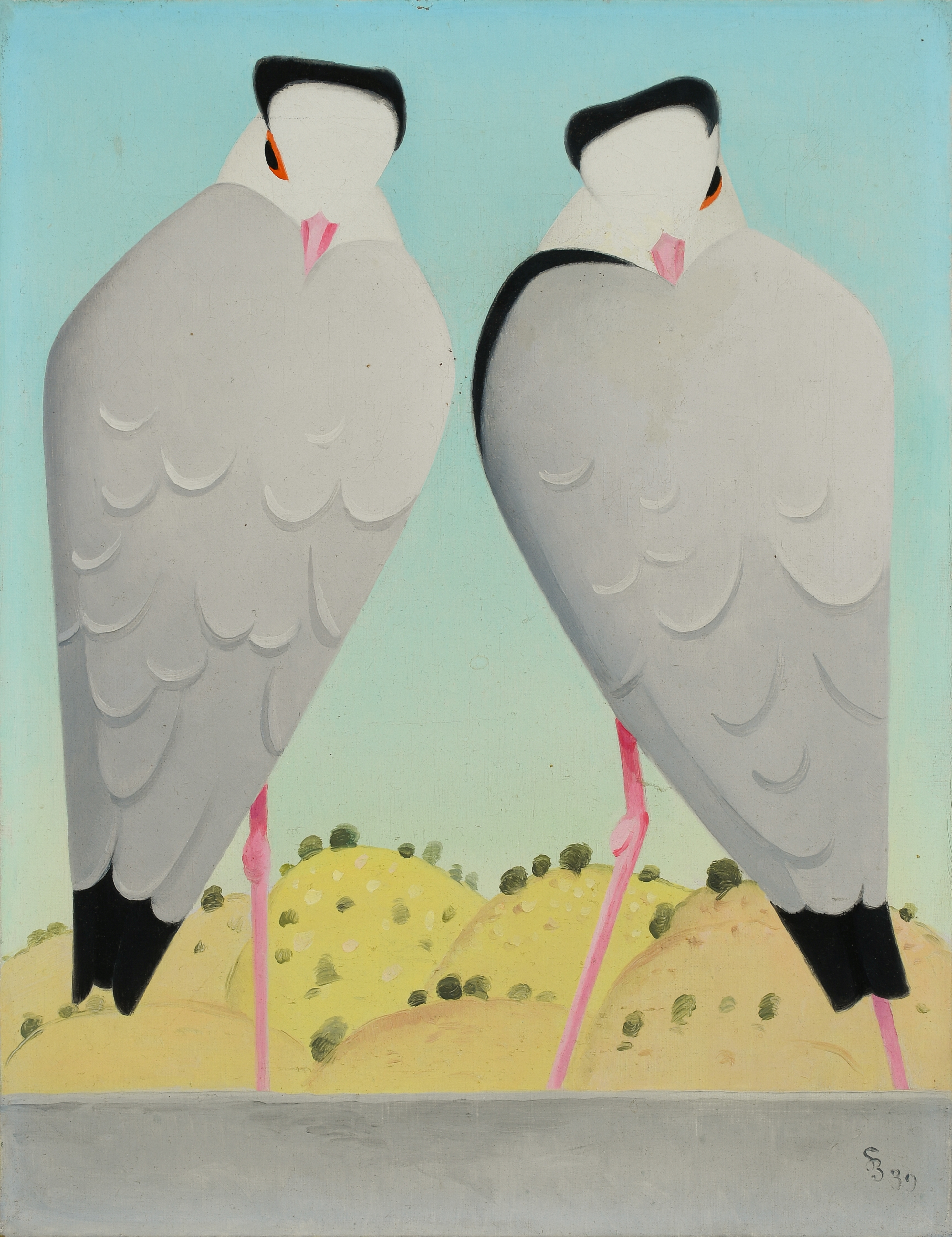 Artwork by Frenchy, Egyptian Plovers, Made of Oil on canvas