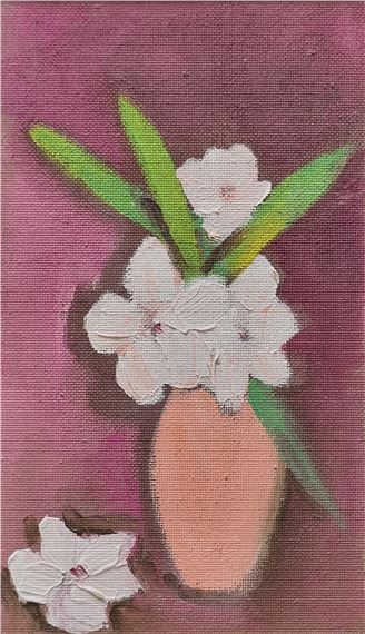 George Finey | untitled (Still Life with Pink Vase) (1978) | MutualArt