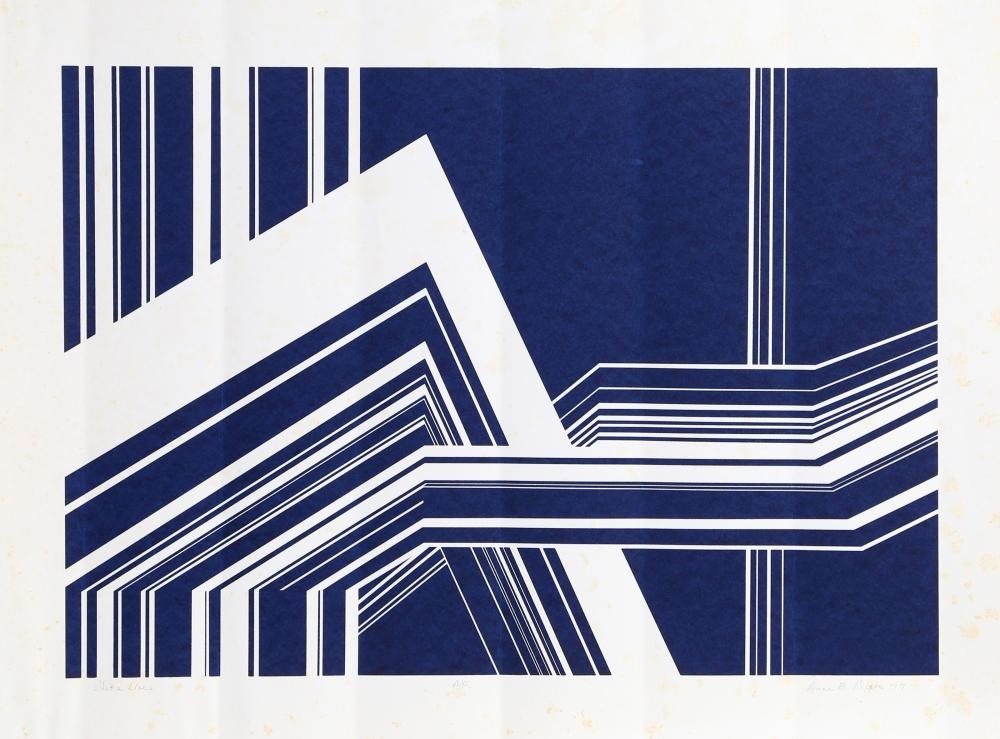 Artwork by Anne Nipper, What A Line, Made of Screenprint