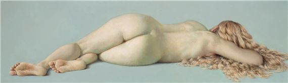 Blonde on Blue by Anthony Ackrill, 2022