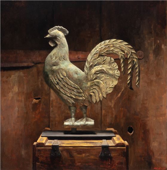 Antique Rooster Weathervane by Sarah Lamb, 2013