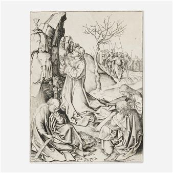 Jesus Christ on the Mount of Olives (from The Passion of Jesus Christ - Albrecht Glockendon the Elder