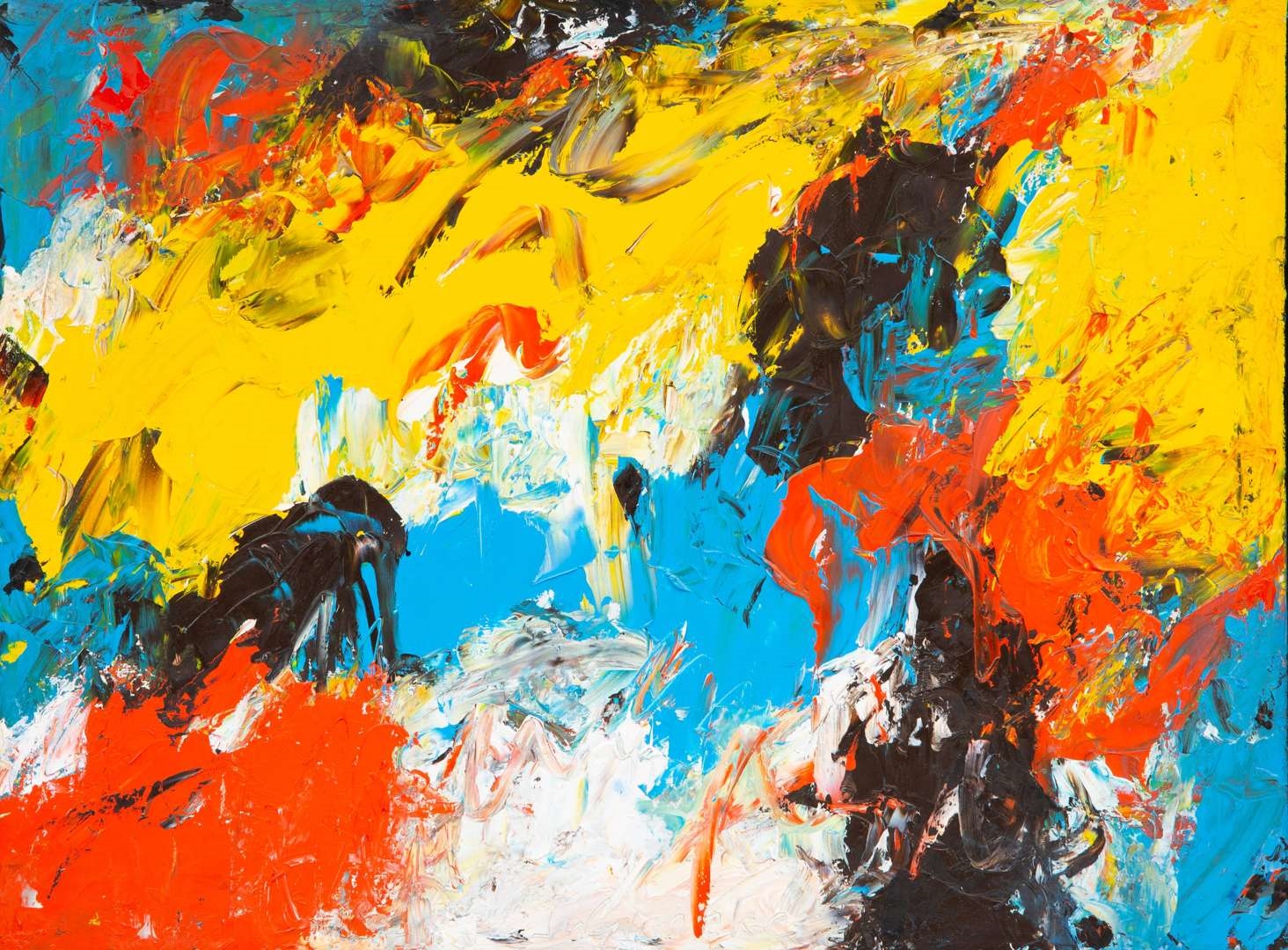 Artwork by Jan van Ginneke, Kleurcompositie, Made of hardboard