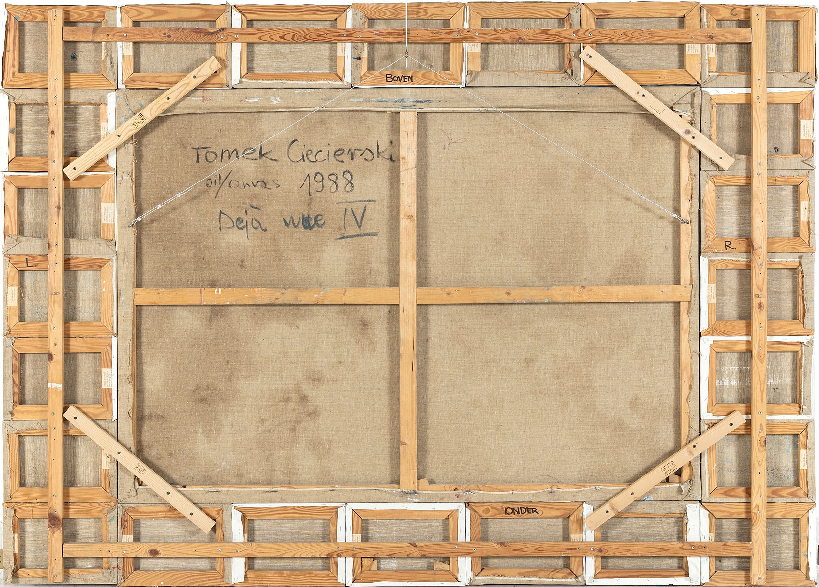 Artwork by Tomasz Ciecierski, Dejà wue IV, 1988, Made of Oil on canvas