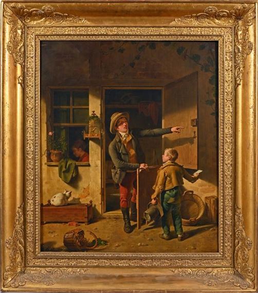 Martin Drolling | The little commissionaire On its original canvas ...
