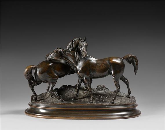 L'accolade n°3 Created circa 1851 by Pierre-Jules Mene, Created circa 1851