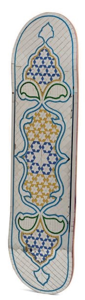 Artwork by Leila Nazarian, Ayne Kari skateboard, Made of Skateboard