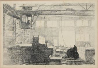 Steel Number Two (Steel Mill Interior) - Bill Stilson