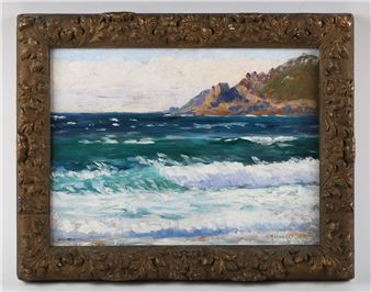 1953) - A rocky coastal scene - Henry Mowbray Howard