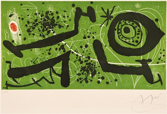Joan Miró | Joan Miro ''Picasso I Els Reventos'' 1973 Etching (1973 ...