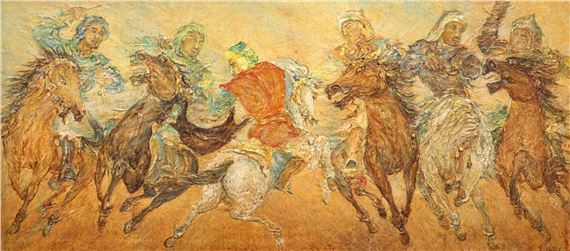 Gerard Henderson ''Bukzashi'' 1979 Large Oil - Gerard d'Alton Henderson