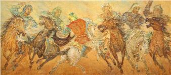 Gerard Henderson ''Bukzashi'' 1979 Large Oil - Gerard d'Alton Henderson