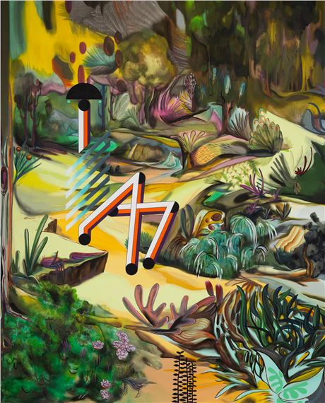 FIGURAS SOBRE SELVA by Ad Minoliti, 2012