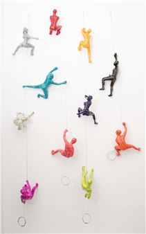 Installation view of Ancizar Marin exhibition at Aldo Castillo Gallery, Downtown Naples.
