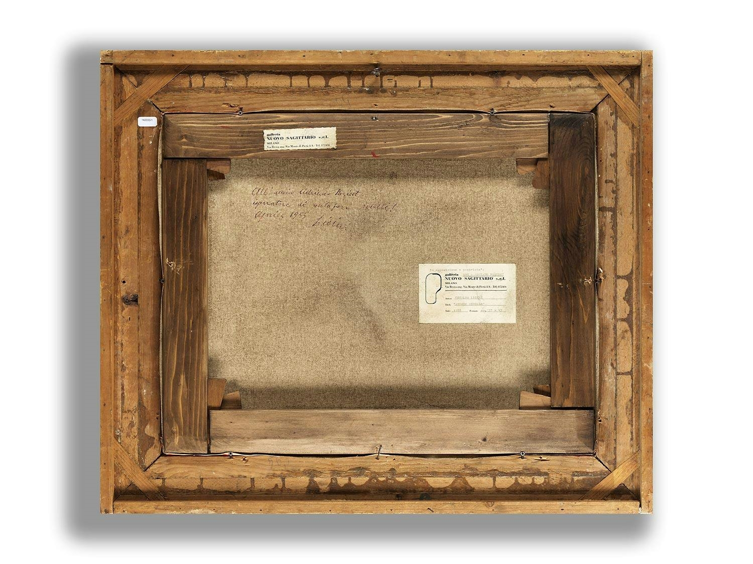 Artwork by Osvaldo Licini, ANGELO RIBELLE, 1955, Made of Öl auf Leinwand