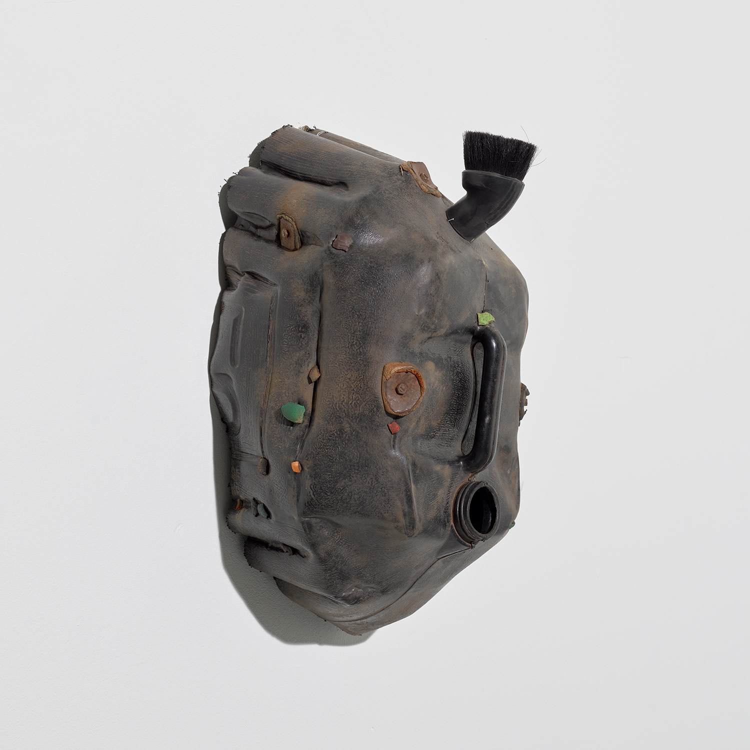 Artwork by Romuald Hazoumé, Romuald Roulette Béninoise, Made of mixed media