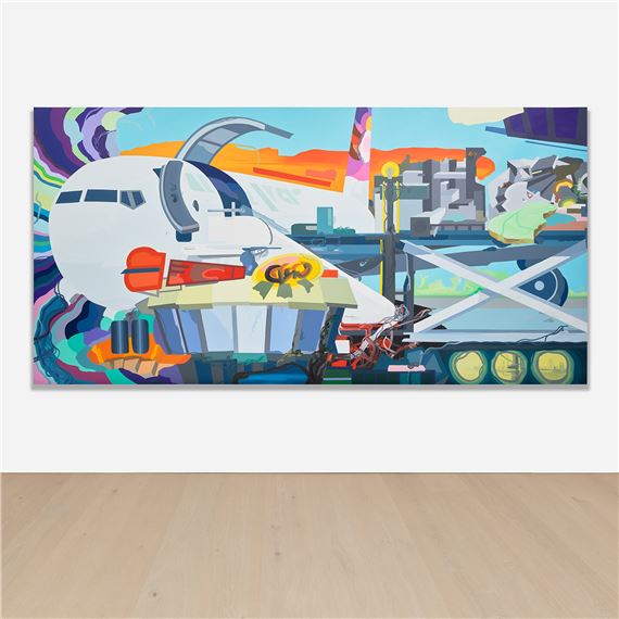 Boarding by Franz Ackermann, Painted in 2002