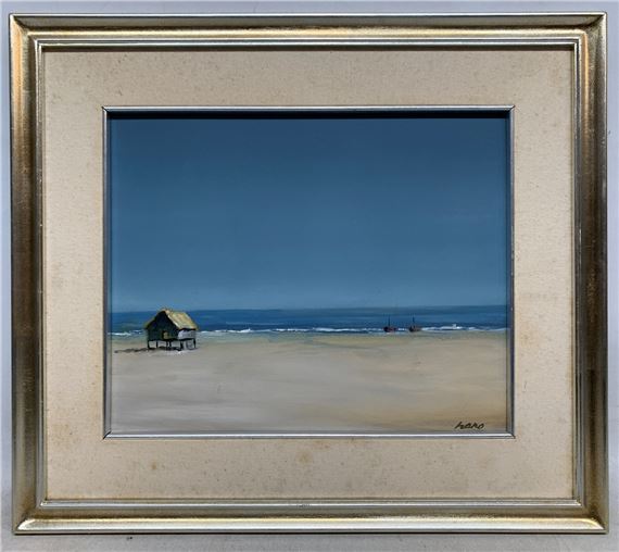 Haro "Paisaje de costa" Oleo sobre fibra - Rodrigo de Haro