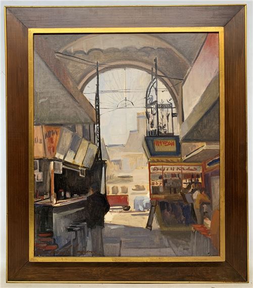 Marta Gascue "Mercado del Puerto" Oleo sobre tela by Marta Gascue